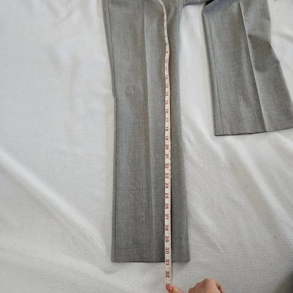 Theory Light Grey Wool Trousers Size 2 - Picture 5 of 6